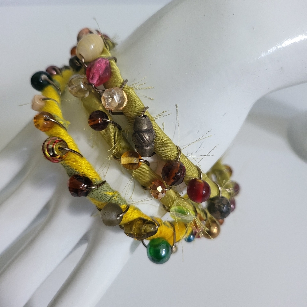 Handcrafted Stack Bracelet Set - Picture 3 of 10